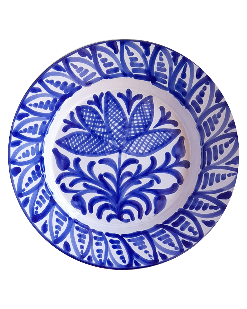 Nenúfar Fajalauza Plate in Blue — CASA PLETÓRICA — Handmade